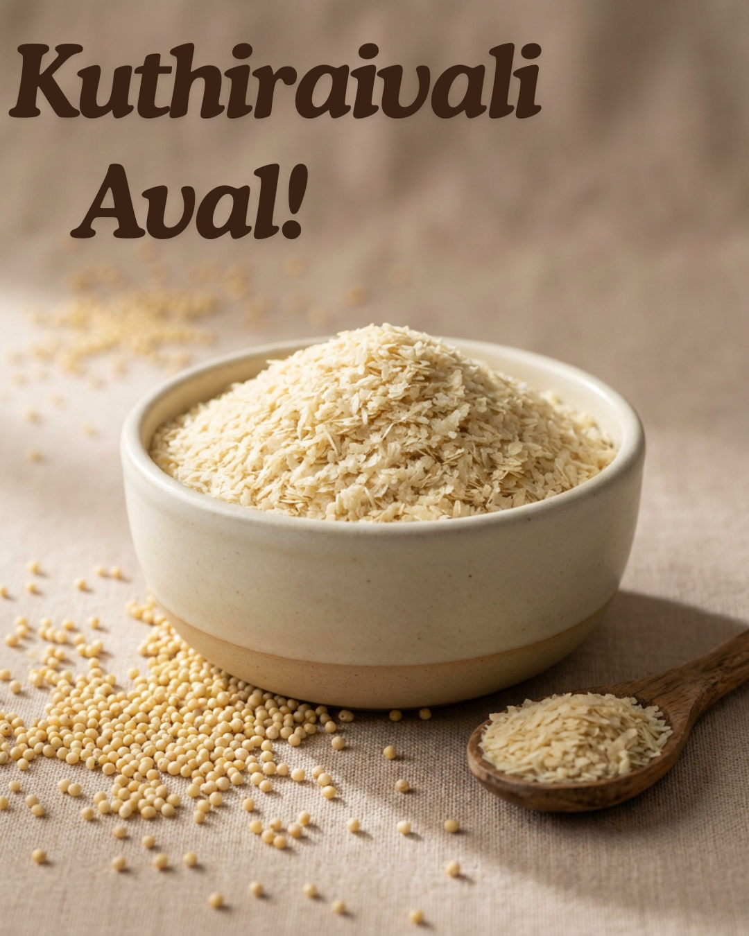 Kuthiraivali Aval ( குதிரைவாலி அவல்)