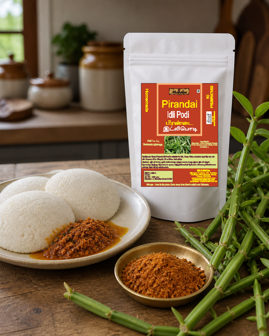 Marabu Pirandai Idli Podi | பிரண்டை இட்லி பொடி