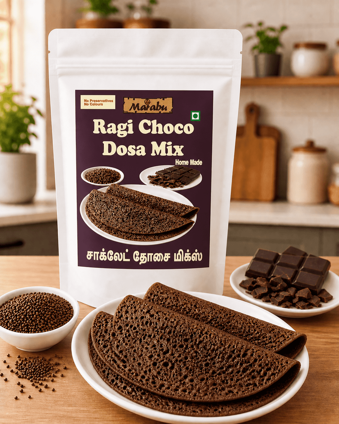 Ragi Choco Dosa Mix 400gm