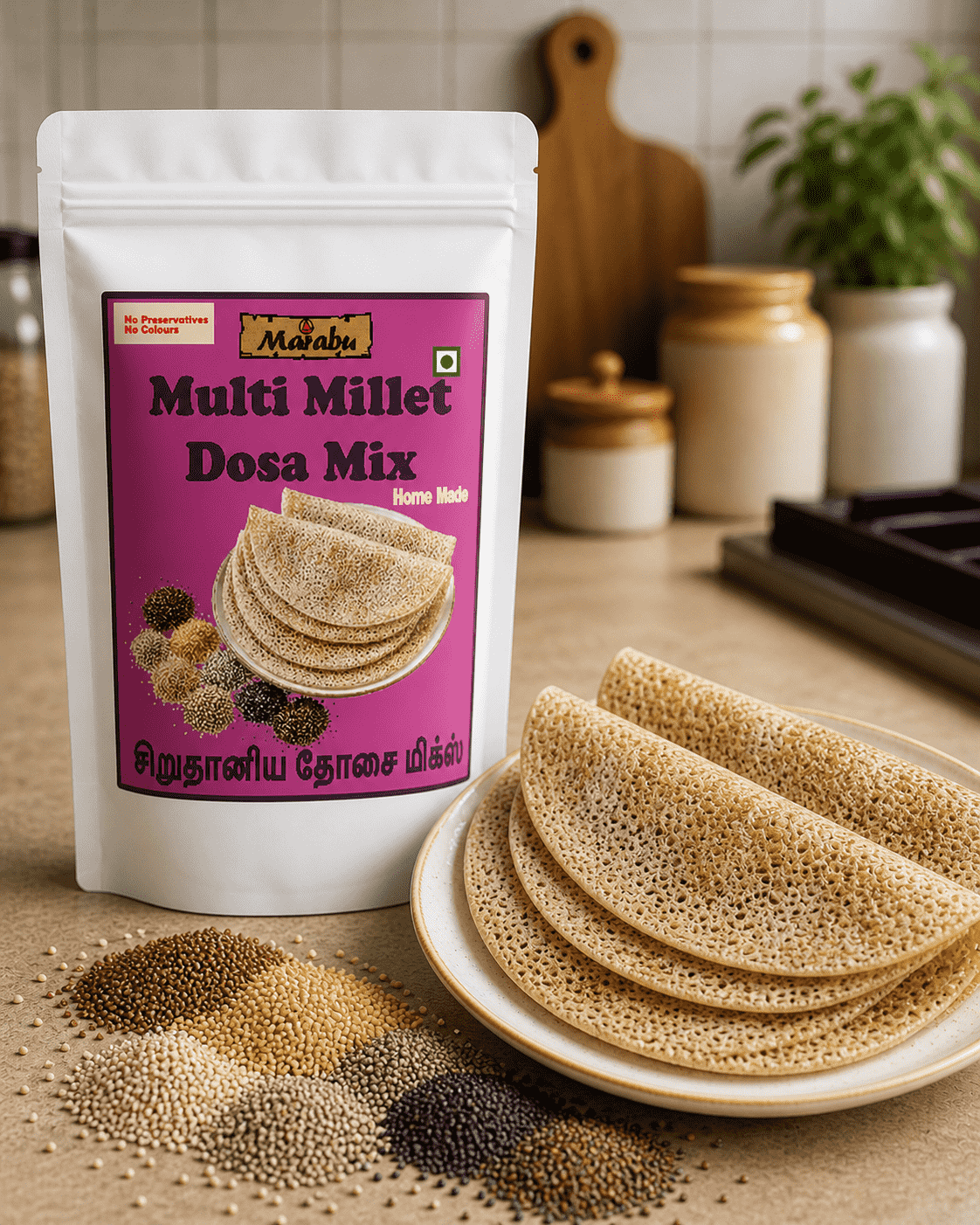 Multi Millet Dosa Mix (சிறுதானிய தோசை மிக்ஸ்) 400gm
